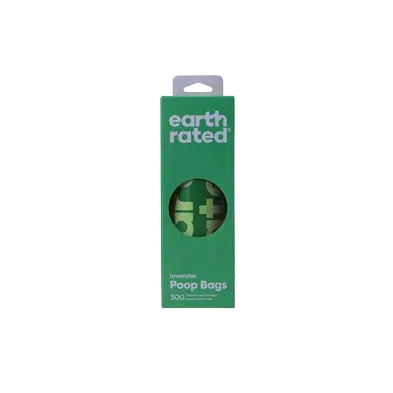 Earth Rated Poop Bags 300 Sacs (1 Rouleau) Lavande