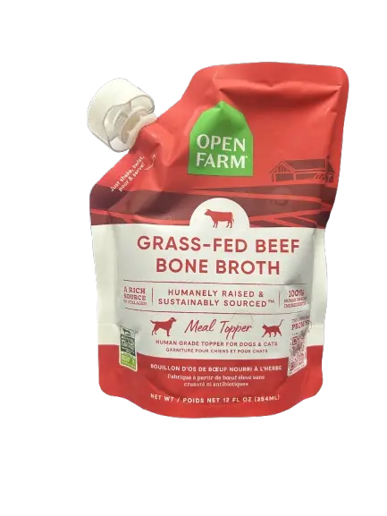 Open Farm Bouillon d'Os de Boeuf Nourri à l'Herbe 354ml