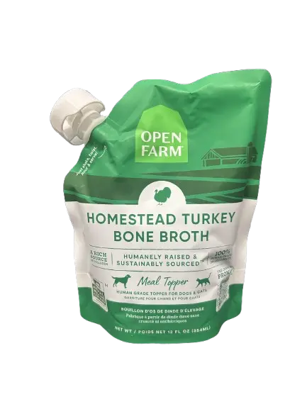 Open Farm Bouillon d'Os de Dinde d'Élevage 354ml