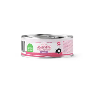 Open Farm Pâté au Saumon Sauvage pour Chat 150g