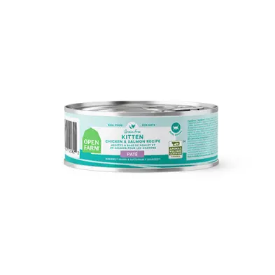 Open Farm Pâté au Poulet et Saumon pour Chaton 150g