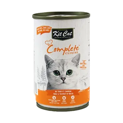 Kit Cat Complete Cuisine au Thon et Saumon en Bouillon pour Chat 150g