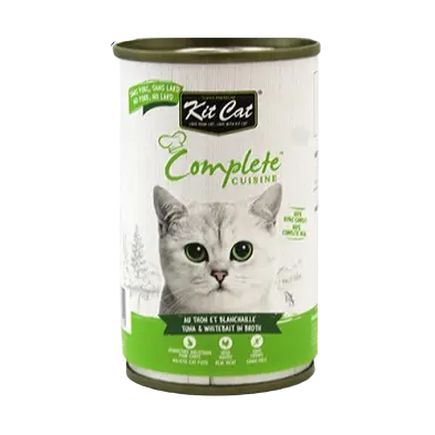 Kit Cat Complete Cuisine au Thon et Blanchaille en Bouillon pour Chat 150g