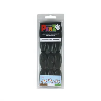 Pawz Bottes en Caoutchouc Très Très Petit (Noir)