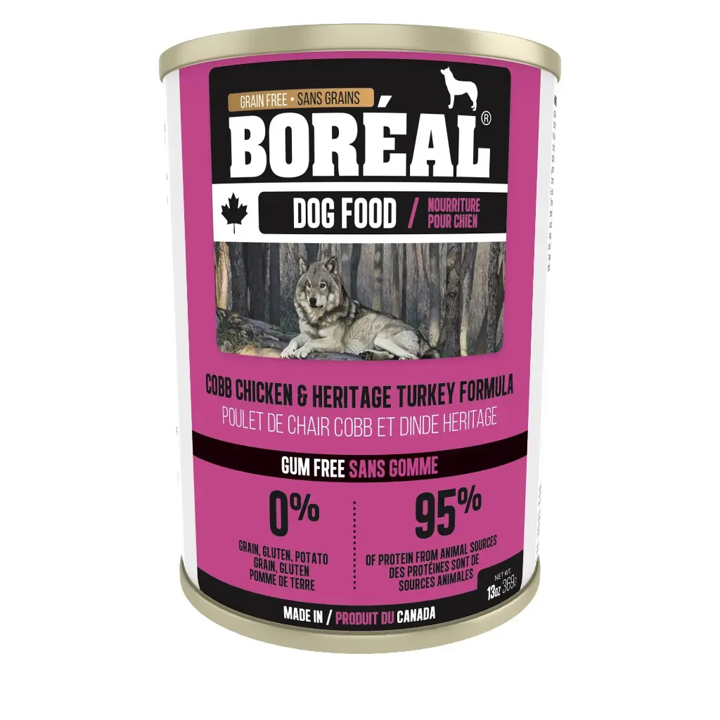 Boréal Conserve Pour Chien, Poulet Cobb & Dinde Heritage 369g