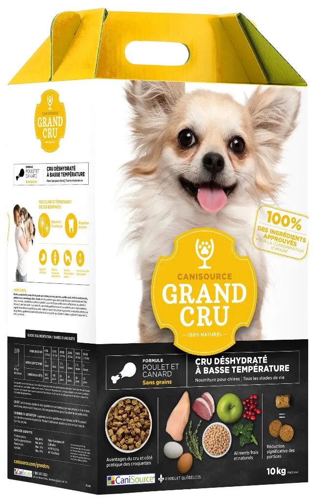 CaniSource Grand Cru Pour Chien Poulet & Canard 22lbs / 10kg
