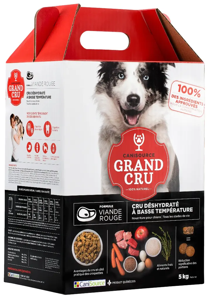 CaniSource Grand Cru Pour Chien Viande Rouge Porc & Boeuf 11lbs / 5kg