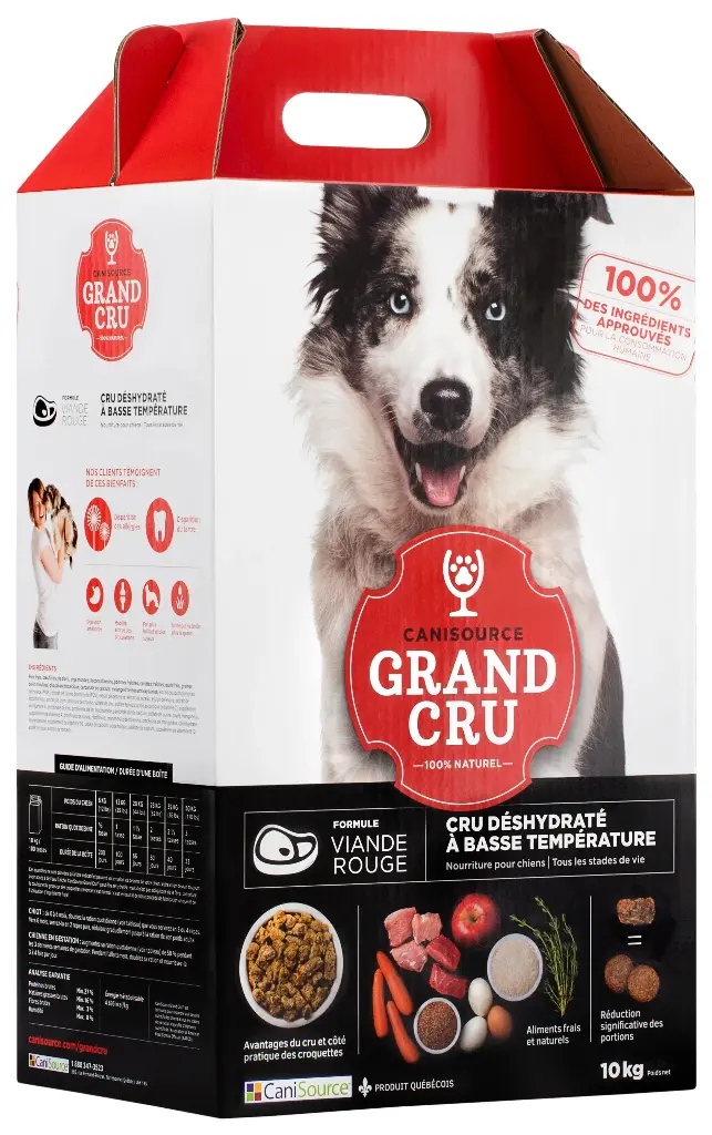 CaniSource Grand Cru Pour Chien Viande Rouge Porc & Boeuf 22lbs / 10kg