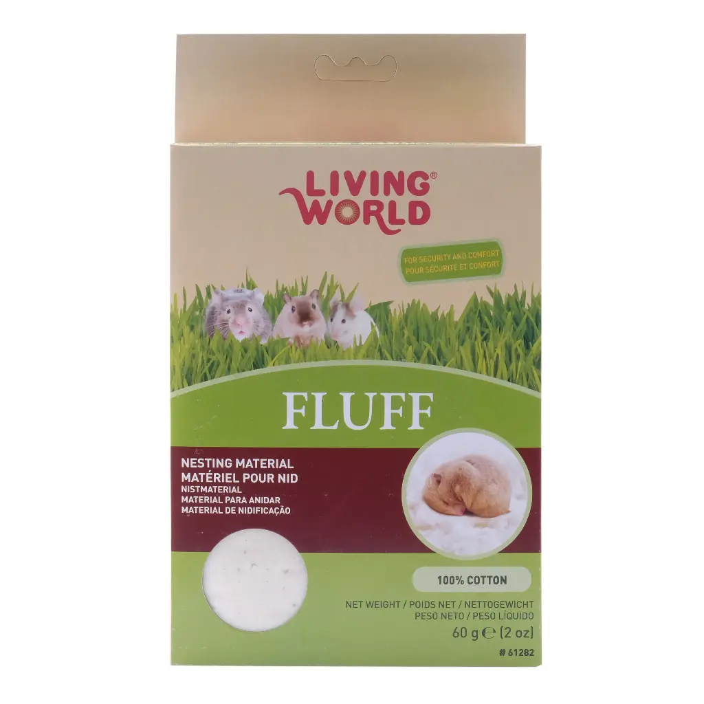 Living World Fluff Matériel pour Nid 60g