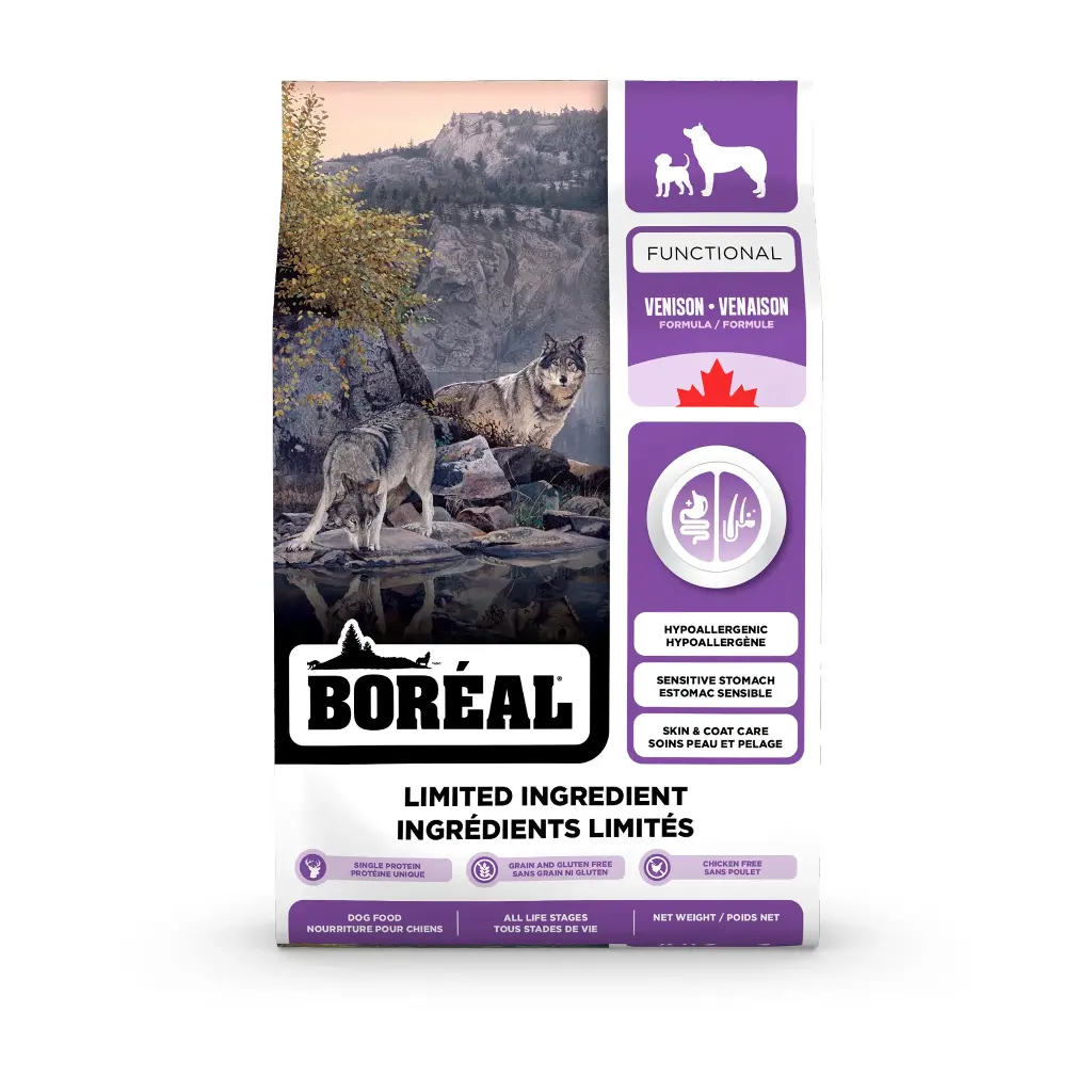Boréal Functional, Nourriture LID Pour Chien - Venaison 22lbs / 10kg