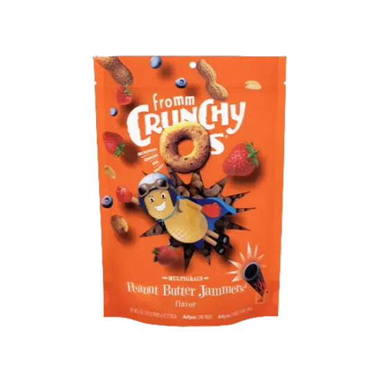 Fromm Gâteries pour Chien Crunchy O's Saveur Beurre d'Arachide et Confiture 170g