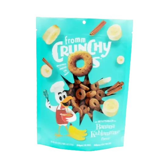 Fromm Gâteries pour Chien Crunchy O's Saveur Banane et Cannelle 170g
