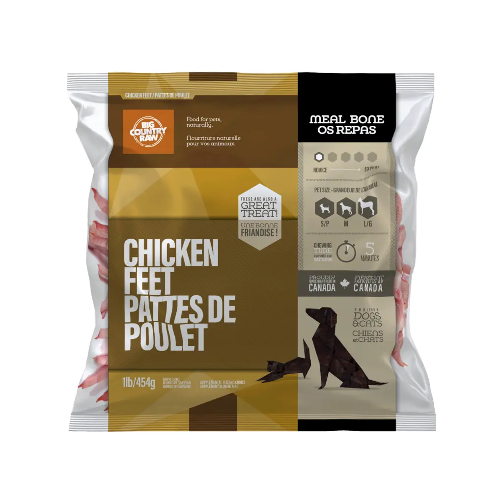 Big Country Raw Pattes de Poulet 1lb / 454g